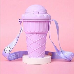 ICE CREAM CONE PURPLE SIPPY CUP-- ABSOLUTELY ADORABLE